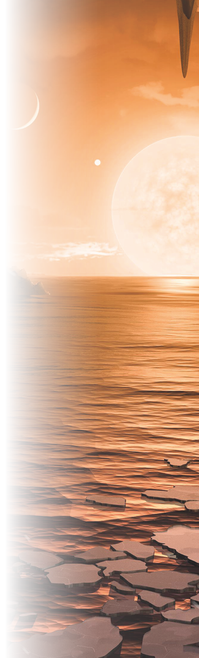 Imagine standing on the surface of the exoplanet TRAPPIST-1f  This artist's concept is one interpretation of what it could look like 