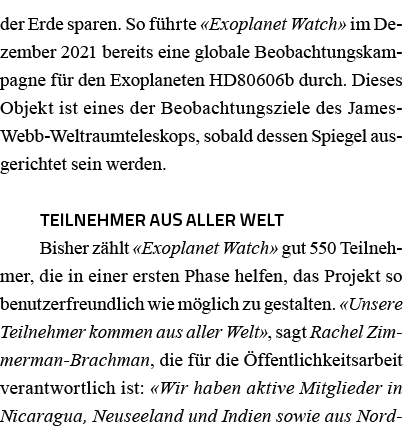 der Erde sparen  So führte  Exoplanet Watch  im Dezember 2021 bereits eine globale Beobachtungskampagne für den Exopl   