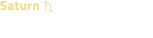 Saturn  