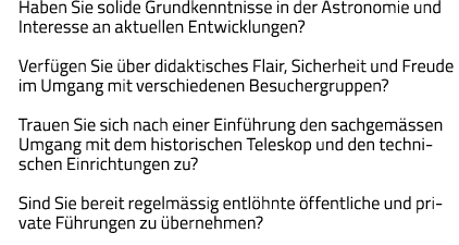 Haben Sie solide Grundkenntnisse in der Astronomie und Interesse an aktuellen Entwicklungen   Verfügen Sie über didak   