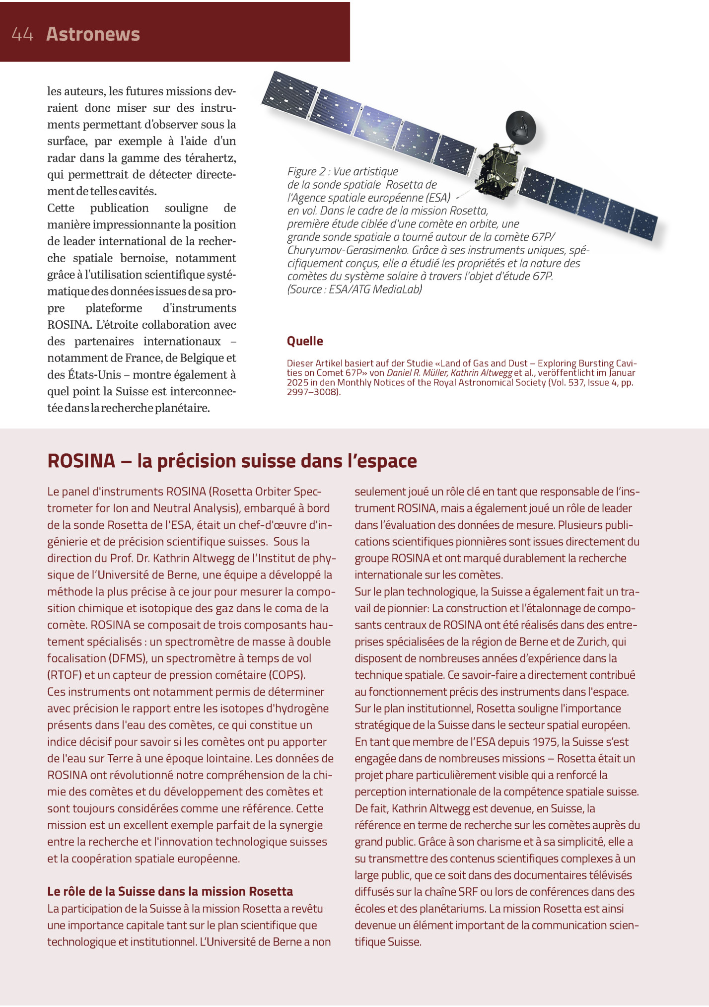 44 Astronews
Les Auteurs, Les Futures Missions Devraient Donc Miser Sur Des Instruments Permettant D'observer Sous La
Surface, Par Exemple à L'aide D'un
Radar Dans La Gamme Des Térahertz,
Qui Permettrait De Détecter Directement De Telles Cavités....